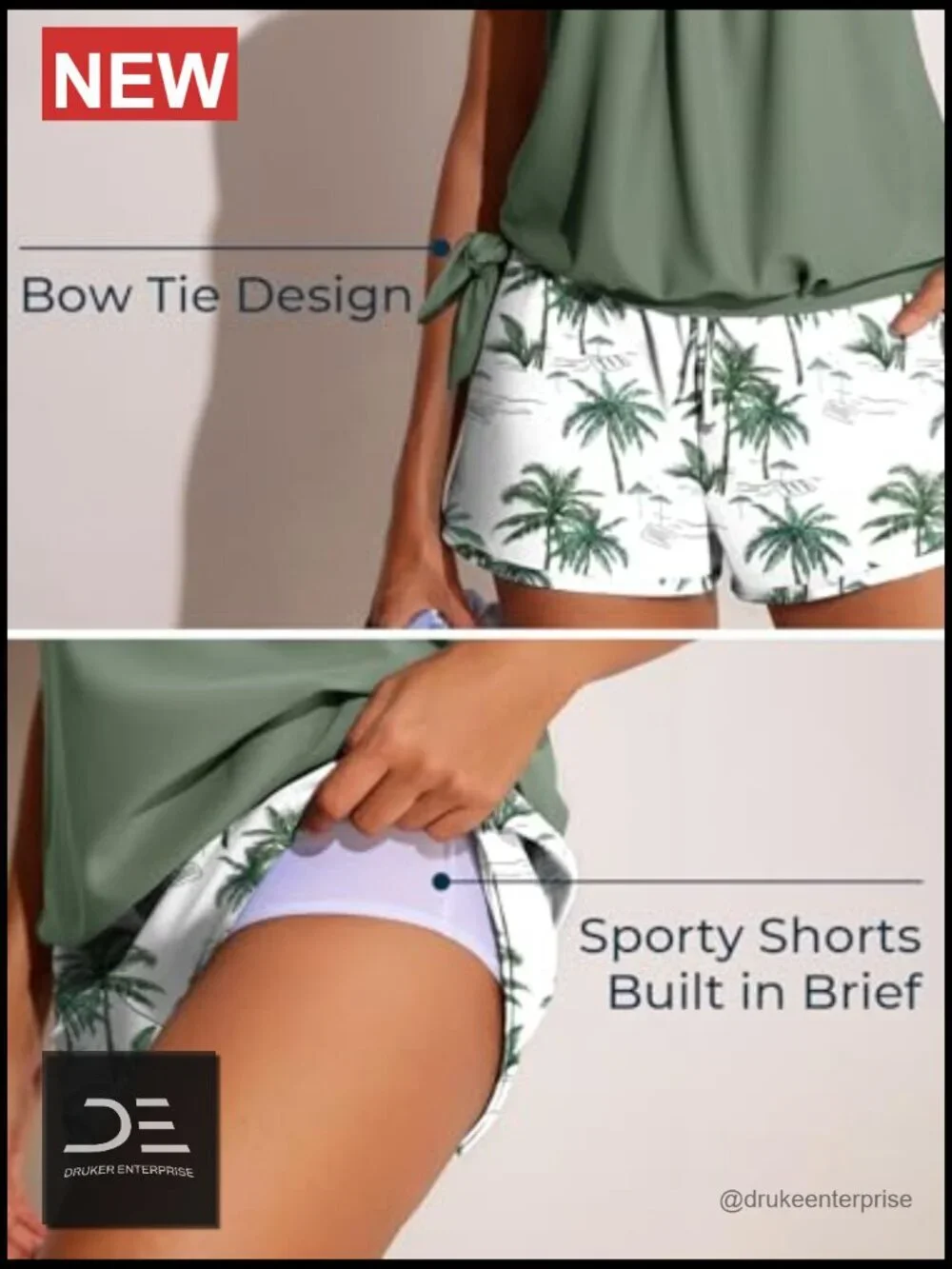 N/A blouson tankini